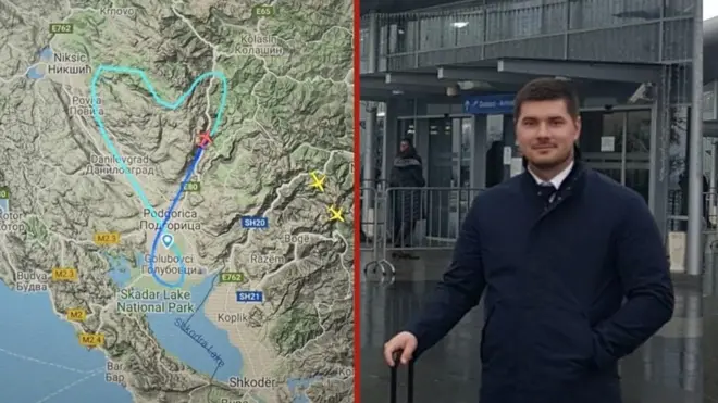 Snimak leta iznad Crne Gore - ruta u obliku srca i Nikola Pavlićević