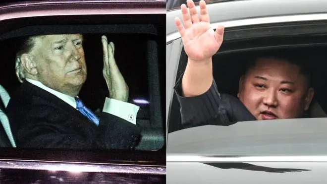 북미 정상은 27일(현지시간) 저녁 단독 회동을 갖고 만찬을 함께 할 예정이다