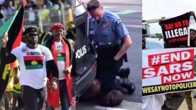 Ndị otu Biafra, onye uweojii na ngagharịiwe EndSARS