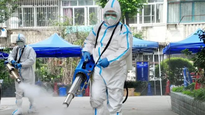 Thousands of compounds and residential areas are now being disinfected in Shanghai