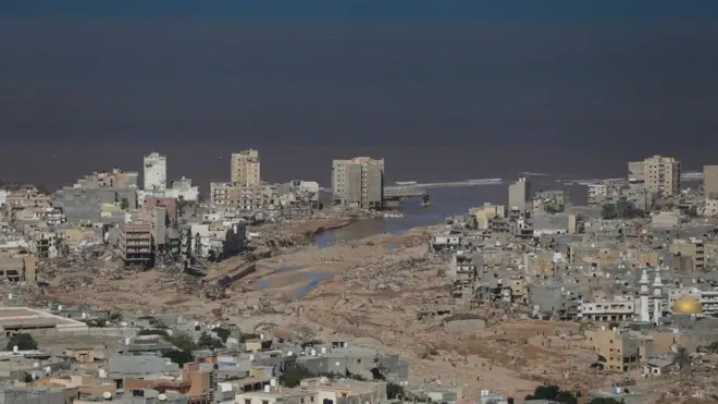 Flooded city of Derna