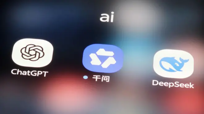 च्याट जीपीटी क्वेन र डीपसीकको लोगो