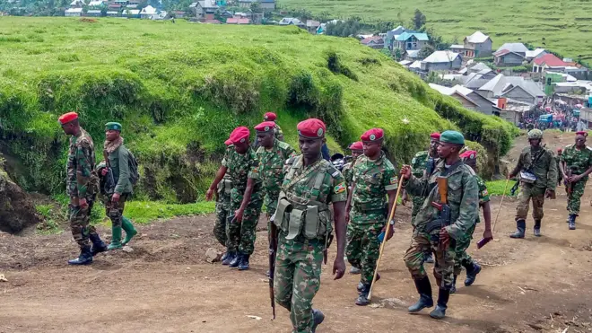 Ingabo z'u Burundi ziri mu mutwe w'ingabo za EAC zigenzura ibice byo mri teritwari ya Masisi ahari harafashwe na M23 igasubira inyuma