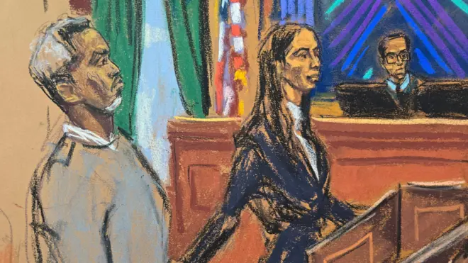 Илустрација сцене са суђења