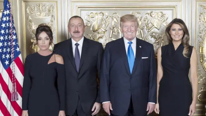 Donald Trump, İlham Əliyev, Mehriban Əliyeva, ABŞ, Azərbaycan