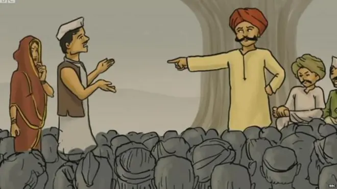 जात पंचायतीचे काल्पनिक चित्र 