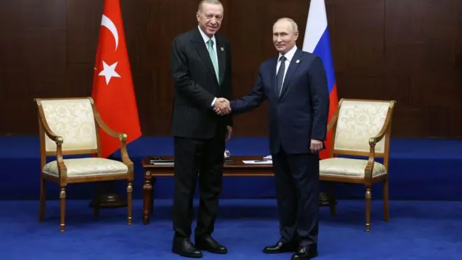 Recep Tayyip Erdoğan ve Vladimir Putin 