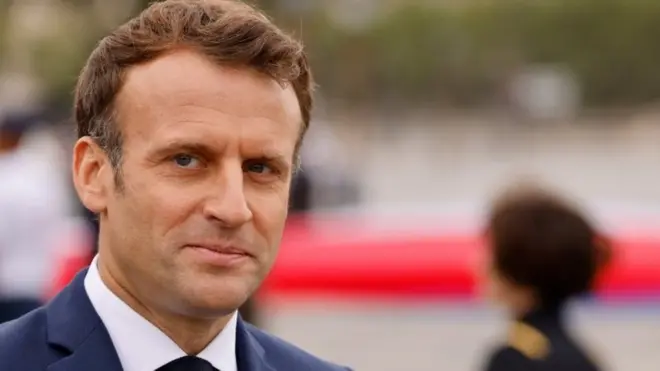 French media reports that Mr Macron's phone was on a list of potential targets of the spyware