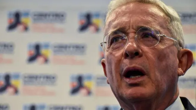 Álvaro Uribe Vélez, expresidente de Colombia. 