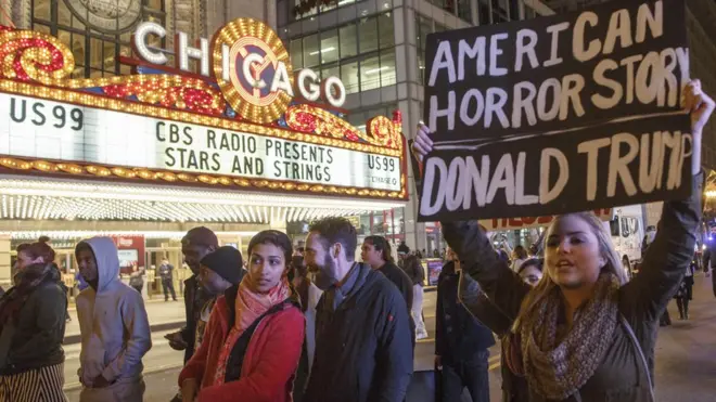 نیوریاک میں ٹرمپ مخالف مظاہرہ