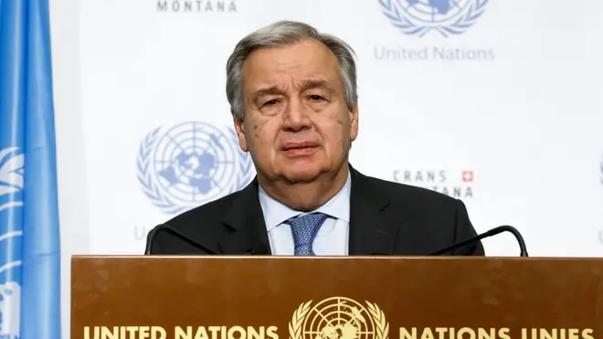 Birlemiş Milletler Genel Sekreteri Antonio Guterres