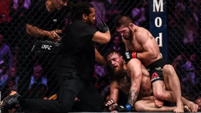 Khabib Nurmagomedov and Conor McGregor fight