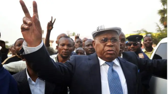Kiongozi wa upinzani nchini DRC Etienne Tshisekedi