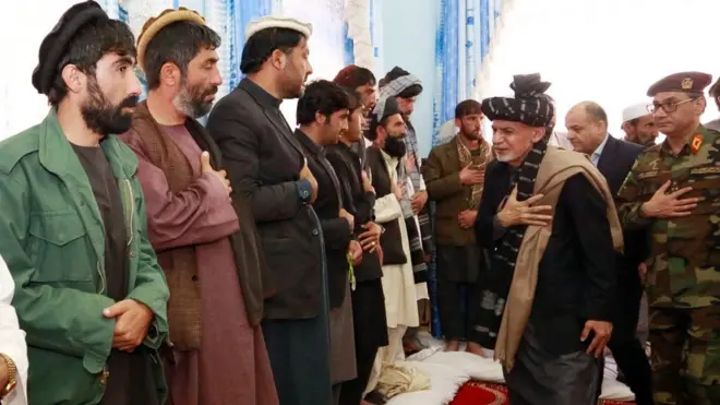 ولسمشر غني د پکتیا پر امنیه قوماندانۍ د تېرې اوونۍ د خونړيو بریدونو په اړه د دغه ولايت له خلکو سره غمرازي څرګنده کړه