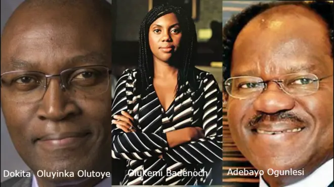 Olutoye, Badenoch ati Ogunlesi