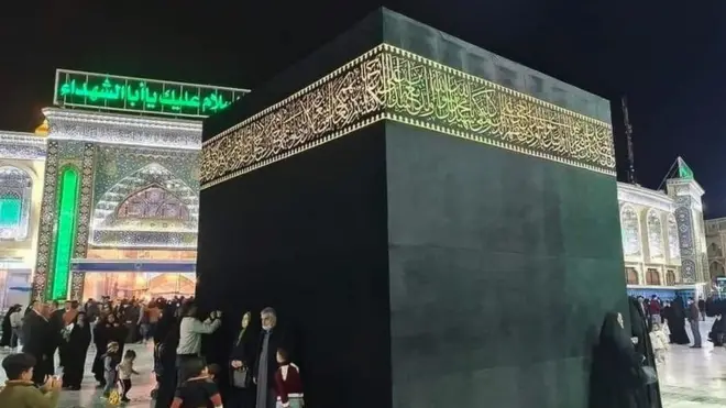 کربلا کې د کعبې مجسمه