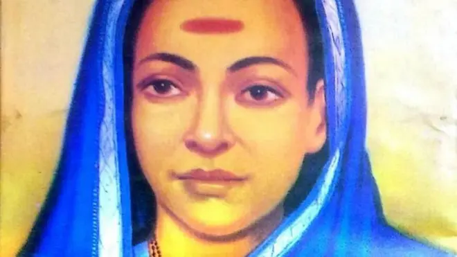 'सावित्रीबाई फुले समग्र वाङमय' पुस्तकाच्या मुखपृष्ठावरील चित्र