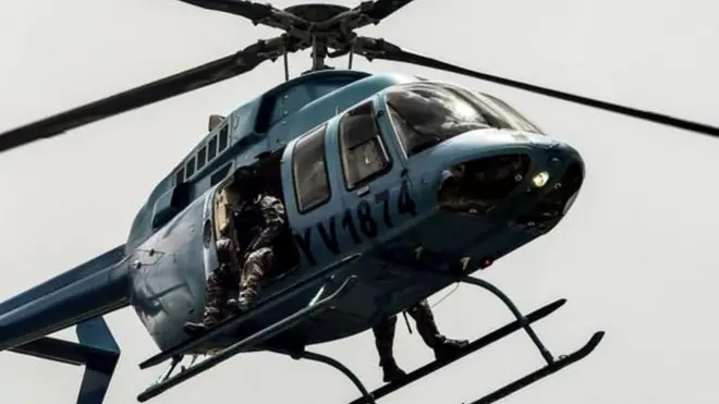 वेलेंसिया के आसमान पर उड़ते दिखे हेलिकॉप्टर