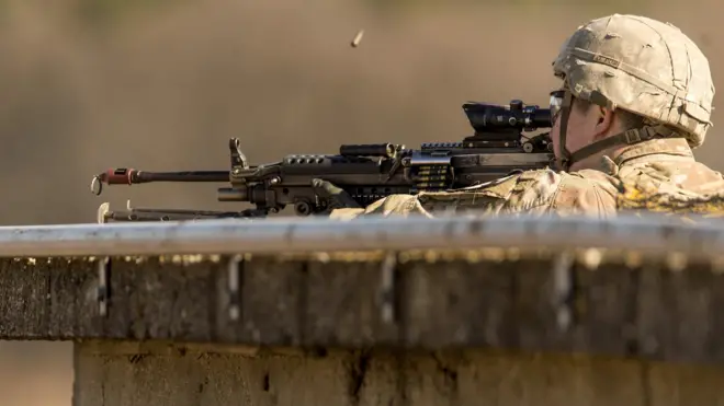 جندي أمريكي خلال تدريبات