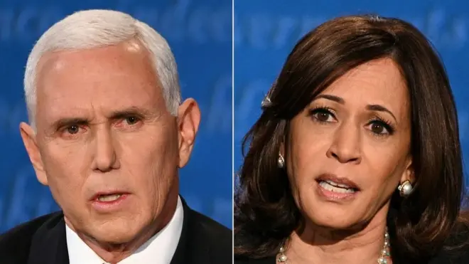 माइक पेंस और कमला हैरिस