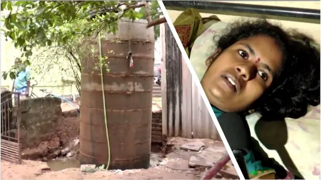 భూమి లోపల ఉండాల్సిన బావి ఒరలు పైకి ఎందుకొచ్చాయంటే..