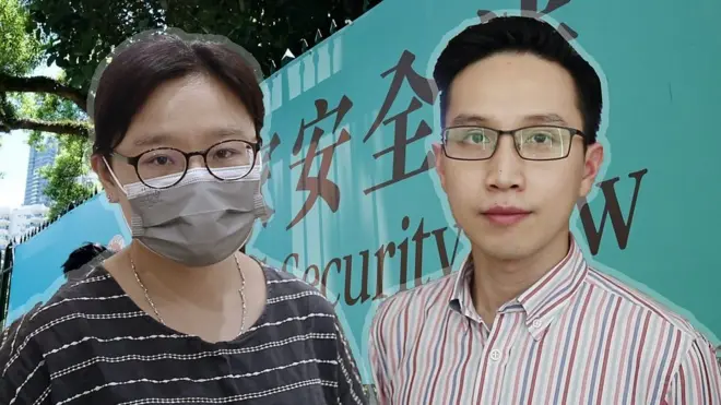 香港教師黃寧（化名）與穆家駿