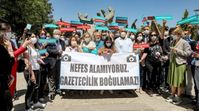 Türkiye basın özgürlüğü endeksinde 180 ülke arasında 149'uncu sırada yer aldı