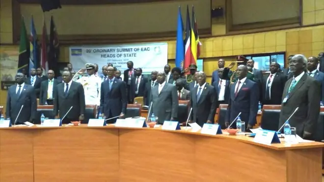 Abakuru b'ibihugu n'izindi ntumwa mu nama ya EAC