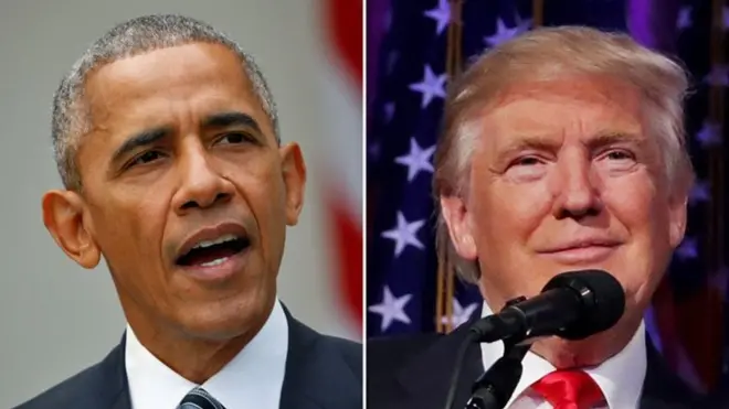 Cənab Obama bir müdət əvvəl cənab Trump-ın ofisə "uyğun olmadığını" desə də indi bütün Amerikanı seçkinin nəticələrini tanımağa səsləyir