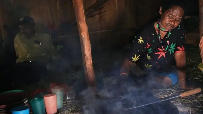 Angelina Gwijangge mengungsi dari Distrik Yigi di Nduga ke Wamena sejak tiga bulan lalu.