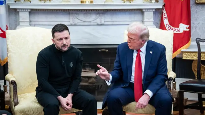 Зеленский с Трампом с Белом доме