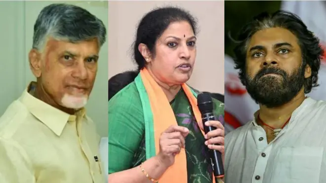 చంద్రబాబు, పురందేశ్వరి, పవన్ కల్యాణ్ 