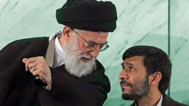 محمود احمدی نژاد و آیت الله خامنه ای