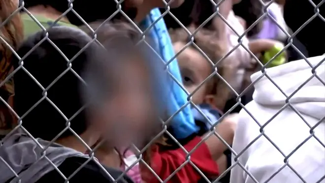 Niños retenidos en la frontera de EE.UU.