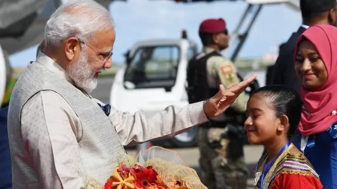 मालदीव में मोदी