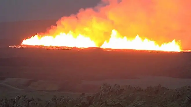 Шеста ерупција вулкана за осам месеци на исландском полуострву Рејкјанес