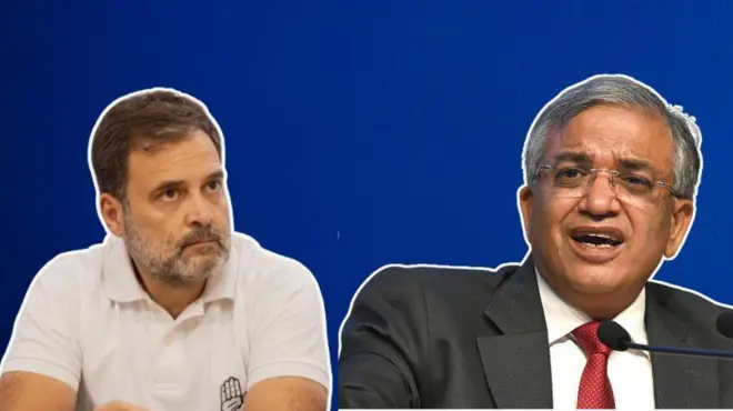 राहुल गांधी और ज्ञानेश कुमार की तस्वीर