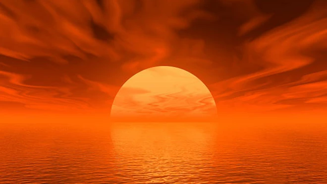 รูปอาทิตย์ตกทะเลร้อน 