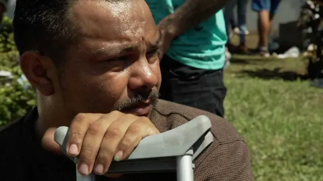 Neptalí Barahona, migrante hondureño