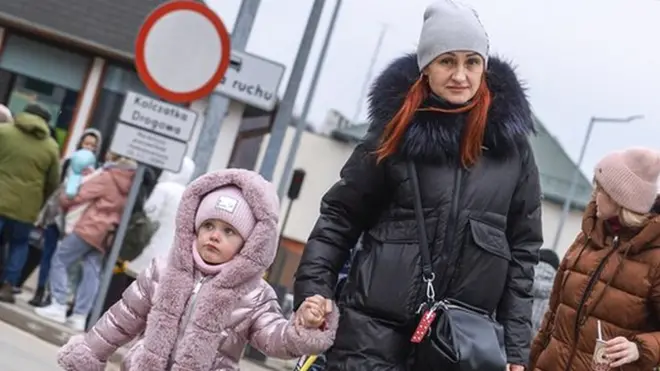 Most people who have fled the Ukraine conflict have crossed the border into Poland