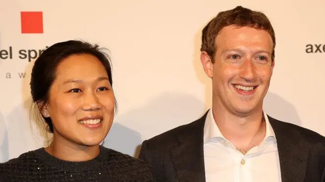 Priscilla Chan y Mark Zuckerberg.