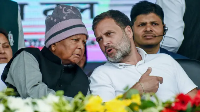 लालू यादव और राहुल गांधी