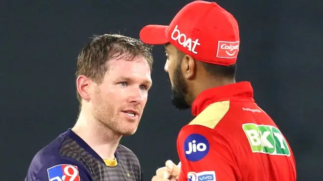 इयोन मॉर्गन और केएल राहुल