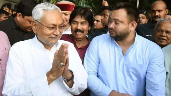 नीतीश कुमार और तेजस्वी यादव