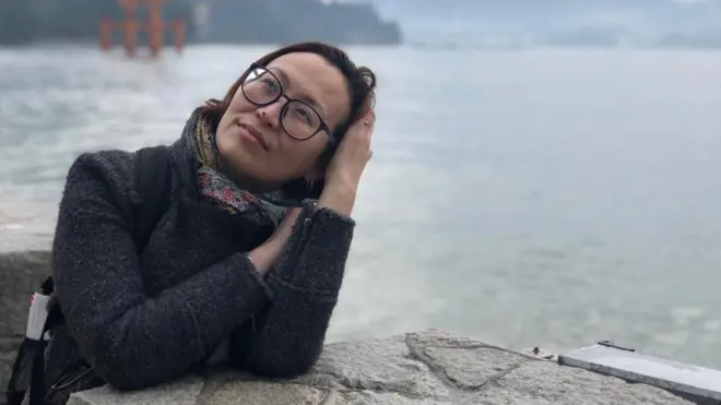 Айгуль Сайлыбаева во время рабочей поездки в Японию, 2019 год