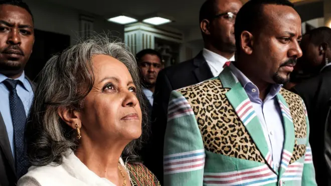 Pireezidant Ambaasaaddar Sahileworq Zawudee fi MM Dr Abiy Ahimad