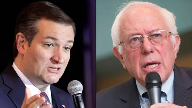 Mr Cruz and Mr Sanders still face uphill battles to become their party's nominee