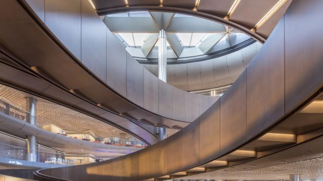 imagen del interior de la nueva sede de Bloomberg en Londres.