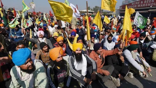 किसानों का प्रदर्शन