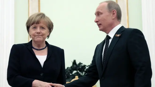 Меркель, Путін